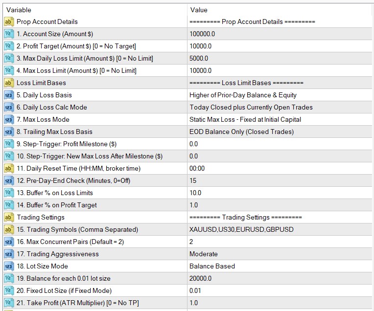 FRZ Prop Buster Input Settings Part 1